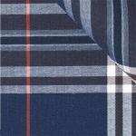 Checkered Navy Cream Red Gingham Cotton Fabric 50s 130*100 113gsm SGS for sale