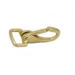 3726 Square Shaped Fixed Eye Quick Release Brass Snap Hook Bronze Spring Snap for sale