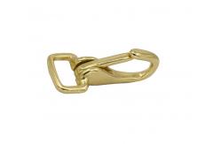 China 3726 Square Shaped Fixed Eye Quick Release Brass Snap Hook Bronze Spring Snap supplier