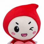 EN71 25cm Mini Plush Mascot Toy With Printed Logo