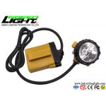 348lum 10.4Ah Corded Led Mining Headlamp 25000lux SOS Auxiliary