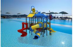 China Custom Playground Water Slide Pool LLDPE Metal Water Slide Fade Resistant supplier