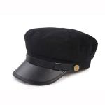 Plain Military Peaked Cap / Short Brim Military Cap 56-60cm Size Eco Friendly for sale
