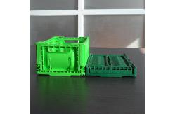 China Foldable Kitchen Plastic Storage Crate Hollow Out 120mm Height supplier
