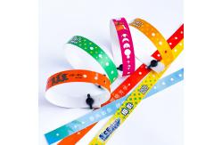China Custom PVC Wristbands with Logo Waterproof for Events supplier