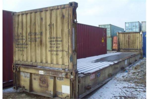 Intermodal Transport 20ft Flat Rack Container Dimensions 5.90m* 2.35m