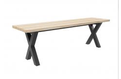 China X SHAPED STEEL BENCH LEGS WITH TOP SUPPORT BAR supplier