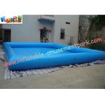 Customized Commercial Grade Blue PVC Tarpaulin Outdoor Inflatable Water Pools for sale