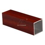 3D Wood Grain T3 - T8 Aluminium Tube Profiles Alloy Aluminium 25mm * 25mm for sale