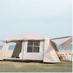 Outdoor Super Large Double Storey Thickened Party Camping Tent Two Bedroom One Living Room Family Camping for sale