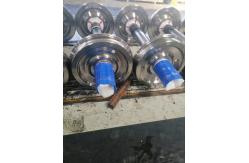 China Bogie Locomotive Train Wheels , Rail Wheel Set ER7 ER8 ER9 Material supplier