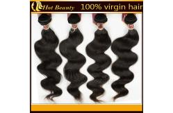China Natural Black Virgin Human Hair Extensions Body Wave supplier
