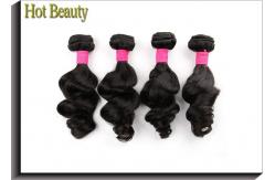 China 8 Inch Loose Wave Remi Unprocessed Human Hair Extensions No Any Split supplier
