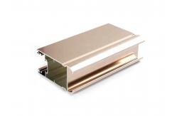 China Rose Gold Aluminum System Profile Weight Of Aluminum Profile T Shape supplier
