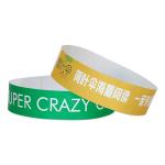 Waterproof Sweat Resistant Tyvek Event Wristbands Scan The Barcode Events Variety Of Colors Paper Event Bracelet for sale