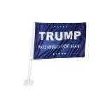 Car Trump Flags Screen Printed Screen Digital Printing Single Sided Or Double Sided for sale