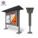 Dual Screens Digital Sigange & Rain Shelter CE FCC ROHS Approval For Public Notes for sale