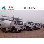 10 Wheeler HOWO Concrete Mixer Truck 5-15 M³ Capacity With SC16 Rear Axle for sale