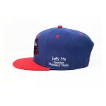 Customized Black 6 Panel Wool Snapback Caps 3D Rubber Printed Logo