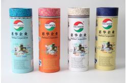 China Cylinder Cardboard Paper Cans Packaging with Custom Logo Printing supplier
