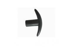 China Black Nylon Female T Handle Knobs With Brass Threaded Insert supplier