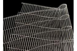 China Metal Transportation Flat Flex Wire Mesh Enrober Conveyor Belts Stainless Steel supplier