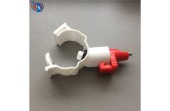 China 25mm 22x22mm Water Nipple Drinker Chicken Feeder With Clamp supplier