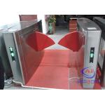 Access Control Flap Barrier Gate , retractable pedestrian barriers Infrared induction clamp for sale