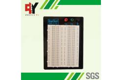 China 1680 Points White Electronic solderless breadboard & prototyping board with metal plate supplier
