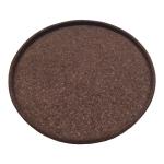 Dia. 6-16 Round Carbonized Cork Trays Dark Eco Friendly Heat Resistance for sale