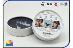 China Eye Lashes Custom Matte Cylinder Composite Paper Tube With Plastic Window supplier