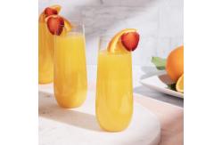 China 9 Oz Plastic Champagne Glasses Clear Plastic Unbreakable supplier