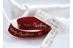 China Personalized SGS Polyester Christmas Satin Ribbon Washable supplier