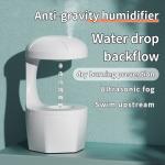 HOMEFISH Anti Gravity Cool Mist Humidifier Small Room Back Flow Humidification Machine White 800ml Capacity for sale