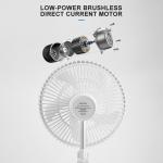 Custom Logo Portable Folding Fan Home Oscillating Timing Remote Control for sale