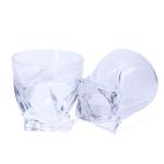 300ml Spiral Old Fashioned Glass Whisky Cups Tumbler ODM for sale