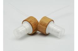 China Dust Free Mist Spray Pump Bamboo Plastic Fine Mist Sprayer For Bottles supplier