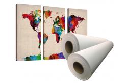China Wide Format Inkjet Printable Matte Cotton Canvas Roll For Dye Inks supplier