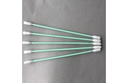 China TX740B Cleanroom Q Tips , Cotton Cleaning Swabs Green Stick For PCB Cleaning supplier