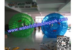 China Exciting Green Huge Inflatable Walk On Water Ball , Person Inside Ball supplier