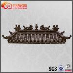 Chinese Decorative Roof Tiles Clay Unglazed Matt Dragon Pattern Traditional for sale
