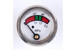 China Chrome Plated Pressure Gauge Manometer , Brass Fire Extinguisher Components supplier