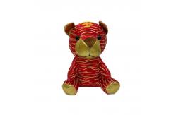 China Artificial Chinese Style Tiger Plush Doll With Golden Embroidery Thread supplier