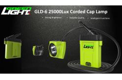 China OLED Screen 18000 LUX Led Cordless Mining Cap Lamp supplier