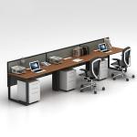 OEM Office Workstation Desks Cubicle 3 Person Workstation for sale