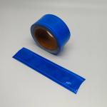 Custom High Visibility Sew On Blue PVC Reflective Tape For Clothing Safety Tape Traffic Sign for sale