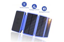 China High Capacity 50000mah Solar Powerbank Foldable Solar Power Bank With LED Light supplier