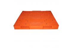 China Orange Food Grade Reusable Plastic Pallets Made From Recycled Plastic supplier