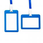 Plastic Sublimation ID Card Holder Blanks Personalized Sublimation Lanyard Card Holder With Aluminum Sheet for sale