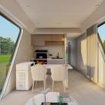 Customizable Portable Space Capsule Guest House With Bathroom Kitchenette